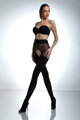 Extravagante blickdichte Strumpfhose BLACK DIAMOND 30/60 DEN Amour