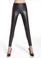 Damen Lederleggings ELEN 200 DEN BasBleu