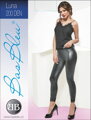 Damen Lederleggings LUNA 200 DEN BasBleu