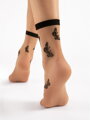 Dünne Socken mit Fliege G 1166 SUMMER 15 DEN Fiore