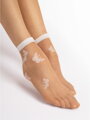 Dünne Socken mit Fliege G 1166 SUMMER 15 DEN Fiore