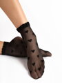Socken mit zarten Herzen G 1189 KOKORO 20 DEN Fiore