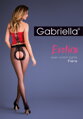 Schwarze erotische Strumpfhose mit rotem Streifen EROTICA 668 FIERA Gabriella