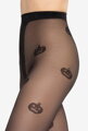 Damenstrumpfhose mit Halloween-Kürbismuster CRAZY TRICK WZ.04 40 DEN Gatta