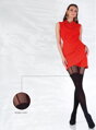 Gemusterte Strumpfhose mit Herzmotiv AFFECTION 22306 50 DEN Knittex