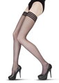 Halterlose Strümpfe mit elegantem Band HAZARD 15 DEN Knittex