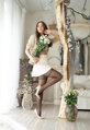 Gepunktete Strumpfhose PEBBLE 20 DEN Knittex
