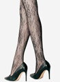 Netzstrumpfhose mit Rosen № 024 Lores