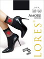 Nylonsocken mit Herzen AMORE 20/60 DEN Lores