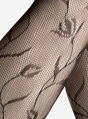 Netzstrumpfhose mit Blumen SAVONA Lores