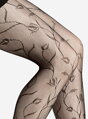 Netzstrumpfhose mit Blumen SAVONA Lores