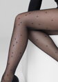 Feinstrumpfhose mit Glitzer und Sternenmuster ALLURE F04 Marilyn