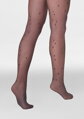 Feinstrumpfhose mit Glitzer und Sternenmuster ALLURE F04 Marilyn
