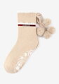 Warme Damensocken mit Pompons ANGORA ABS TERRY X41 Marilyn