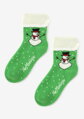 Isolierte Damensocken mit Schneemann ANGORA TERRY X43 Marilyn