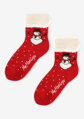 Isolierte Damensocken mit Schneemann ANGORA TERRY X43 Marilyn