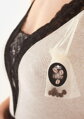 Gestreifte Spitzen aus Kaffeefaser CAFE BOMBON POUPEE Marilyn