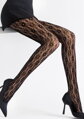 Elegante Netzstrumpfhose mit Blumenmuster CHARLY B15 Marilyn