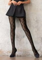 Elegante Netzstrumpfhose mit Blumenmuster CHARLY B15 Marilyn