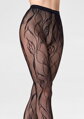 Netzstrumpfhose mit Blumenmuster CHARLY F08 Marilyn