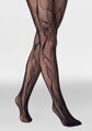 Netzstrumpfhose mit Blumenmuster CHARLY F08 Marilyn