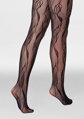 Netzstrumpfhose mit Blumenmuster CHARLY F08 Marilyn