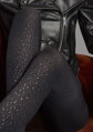 Strumpfhose mit glänzendem schwarzen Leopardenmuster EMMY D01 60 DEN Marilyn