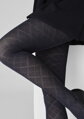 Strumpfhose mit markantem Jacquard-Rautenmuster GRACE F02 Marilyn