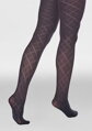 Strumpfhose mit markantem Jacquard-Rautenmuster GRACE F02 Marilyn
