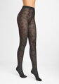 Damenstrumpfhose mit Blumenmuster auf Mikronetz GRACE F21 40 DEN Marilyn