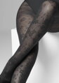 Damenstrumpfhose mit Blumenmuster auf Mikronetz GRACE F21 40 DEN Marilyn