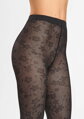 Damenstrumpfhose mit Blumenmuster auf Mikronetz GRACE F21 40 DEN Marilyn