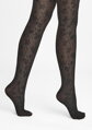 Damenstrumpfhose mit Blumenmuster auf Mikronetz GRACE F21 40 DEN Marilyn