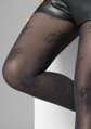 Feinstrumpfhose mit Blumenmuster auf feinem Netz GRACE F22 Marilyn