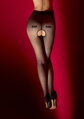 Damen-Erotikstrumpfhose mit Schriftzug und offenem Schnitt H19 HOT Marilyn