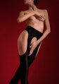 Glänzende erotische Damenstrumpfhose H22 HOT 160 DEN Marilyn