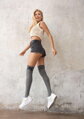 Hohe Overknee mit Schleife ZAZU B22 Marilyn