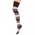 Damen Overknee-Strümpfe mit Kaschmir-Effekt und gestreiftem Muster ZAZU C69 Marilyn ZAZU C69 Marilyn