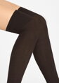 Damen-Overknee-Socken aus Baumwolle mit Rippmuster ZAZU COTTON A40 Marilyn