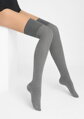 Damen-Overknee-Socken aus Baumwolle mit Rippmuster ZAZU COTTON A40 Marilyn
