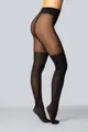 Schwarze matte Strumpfhose CHLOE 30/50 DEN Mona