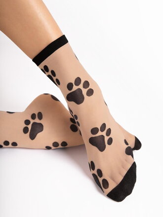 Socken mit Pfoten G 1192 PAWPAW 20 DEN Fiore