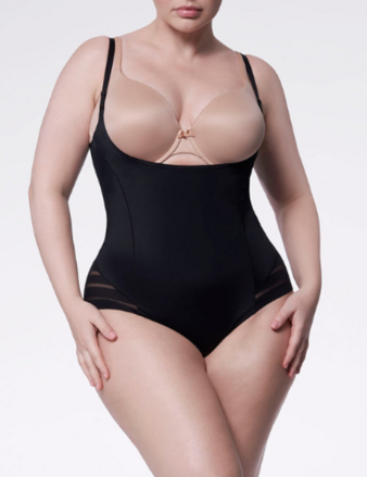 Mesh-Schlankheitsbodys 119 MESH BODY OPEN BUST Julimex