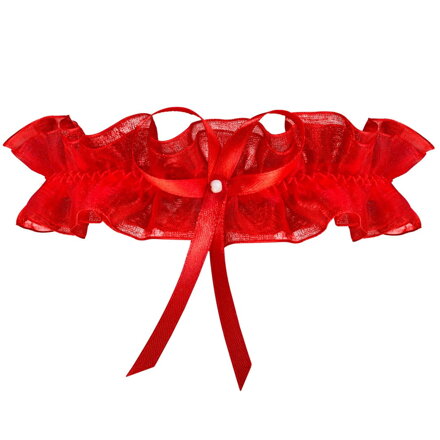 Strumpfband mit Schleife und Perle MONACO PW-03 Julimex