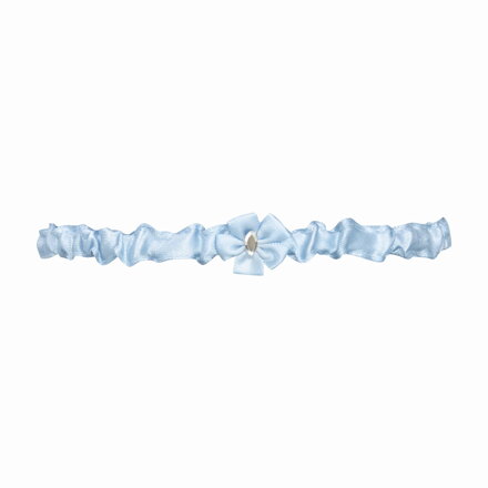 Blaues Hochzeitsstrumpfband SANTORINI PW-111 Julimex