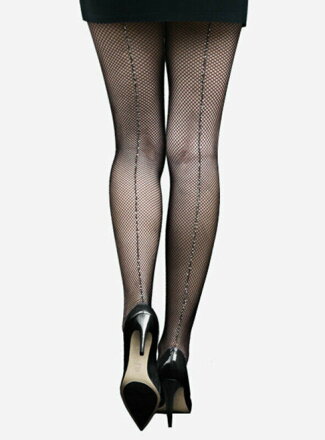 Schwarze Netzstumpfhose № 022 Lores