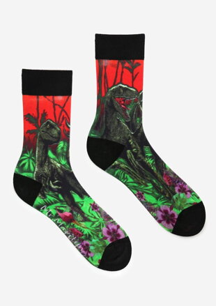 Herren Baumwollsocken mit Dinosaurier DINO RED MEN SPECIAL Marilyn