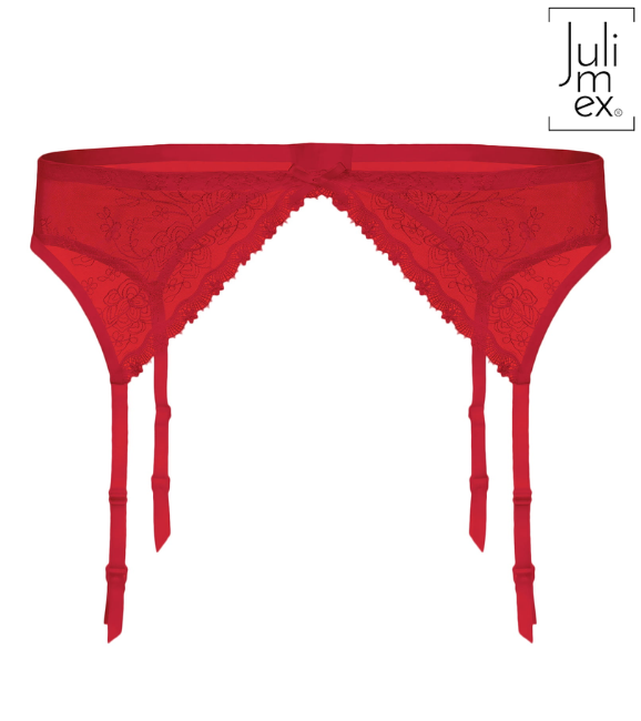 Strumpfgürtel mit Blumenmuster ROSE Julimex Strumpfgürtel mit Blumenmuster ROSE Julimex