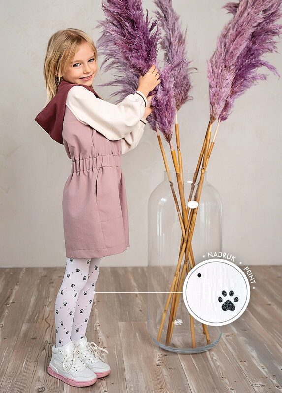 Mädchenstrumpfhose mit Aufdruck DR 2312 GINNY 40 DEN Knittex Mädchenstrumpfhose mit Aufdruck DR 2312 GINNY 40 DEN Knittex