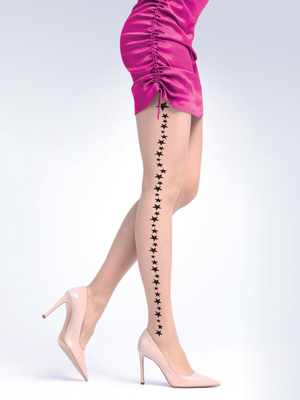 Gemusterte Strumpfhose STARLIGHT 20 DEN Knittex Gemusterte Strumpfhose STARLIGHT 20 DEN Knittex